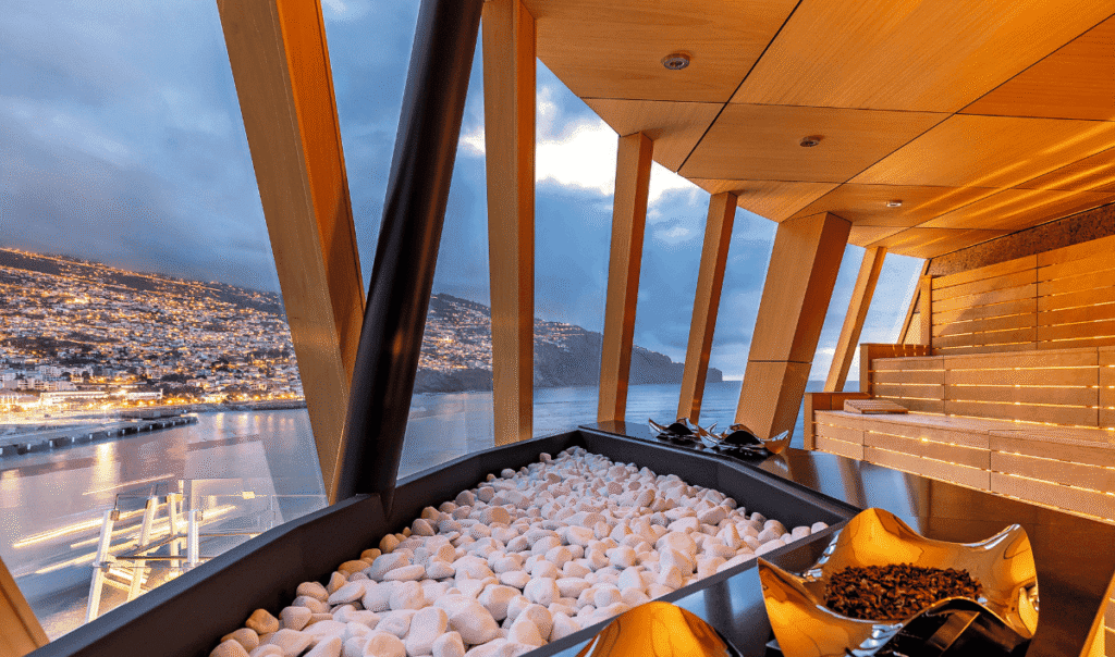 Sauna on the Mein Shiff ship